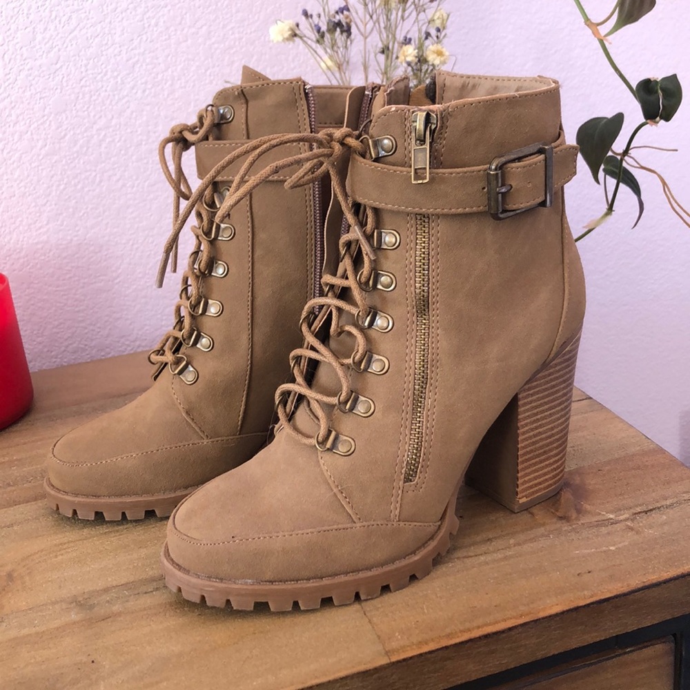 JustFab heeled booties